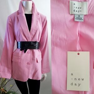 NWT💖A New Day🎀Pastel Pink Rayon Blend Blazer Jacket